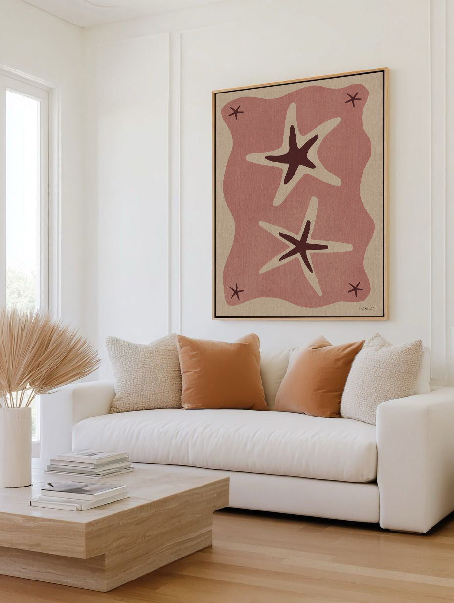 Sea Stars 01 by Julita Elbe | Framed Canvas Art Print