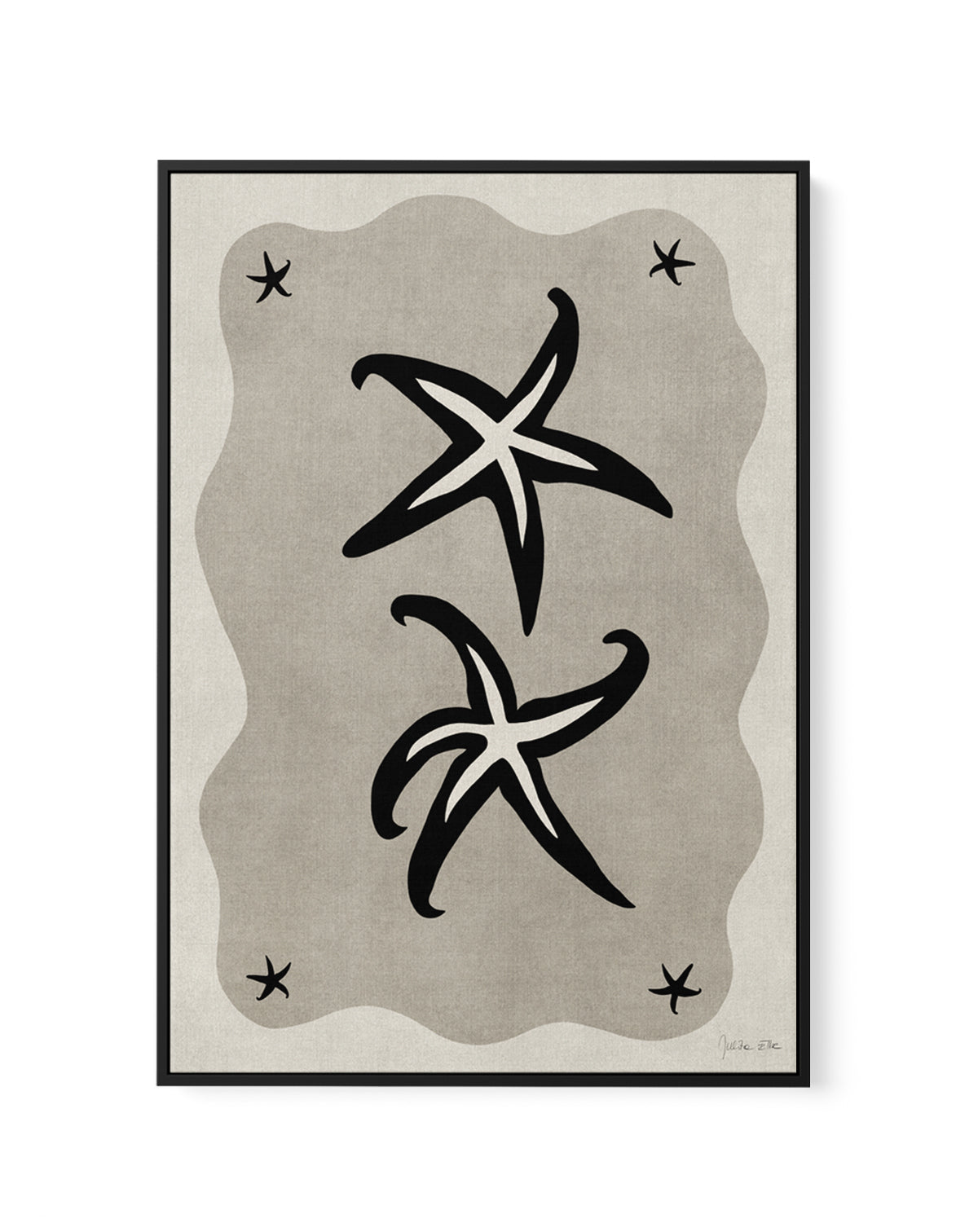 Sea Stars 02 by Julita Elbe | Framed Canvas Art Print