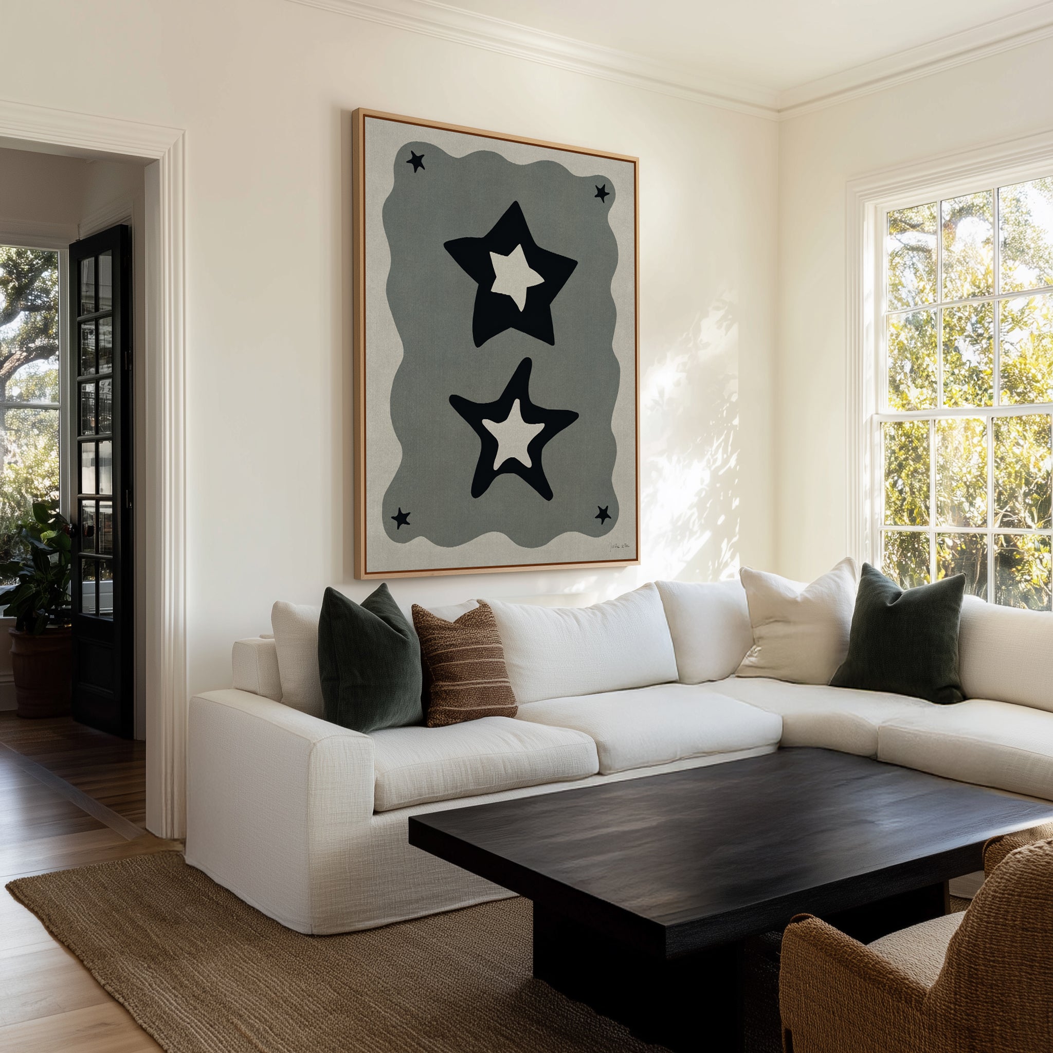 Sea Stars 03 by Julita Elbe | Framed Canvas Art Print