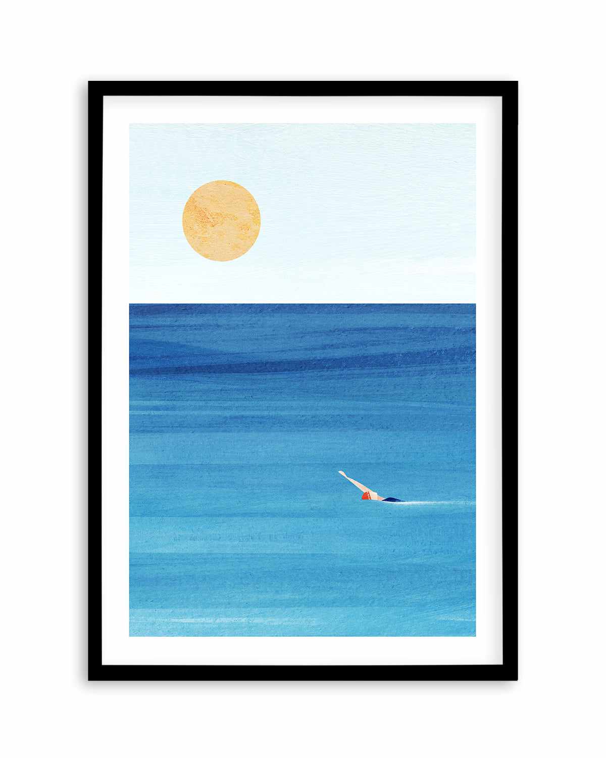 Sea Swim by Henry Rivers Art Print