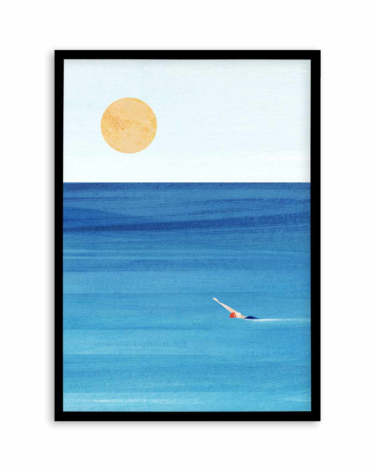 Sea Swim by Henry Rivers Art Print