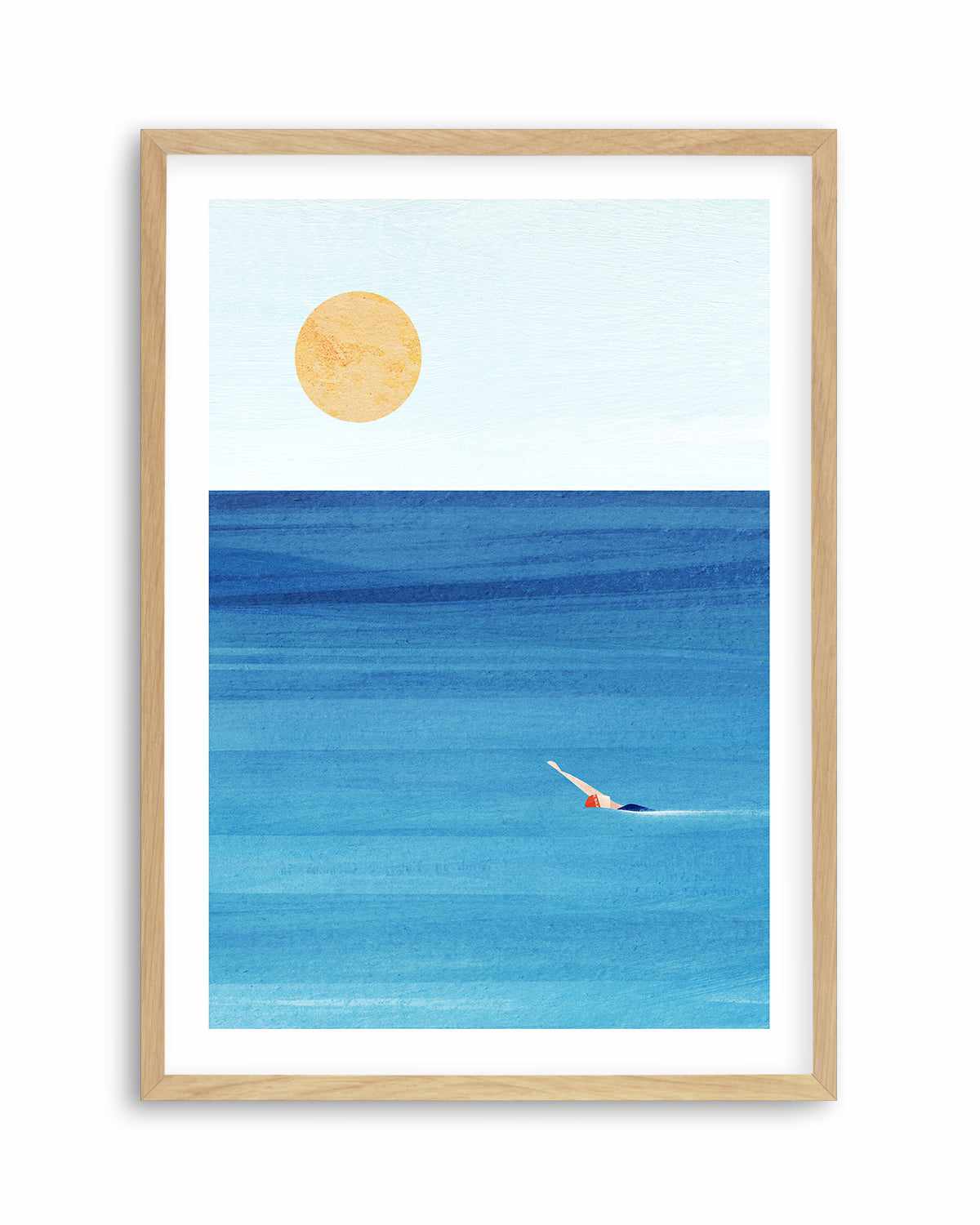 Sea Swim by Henry Rivers Art Print