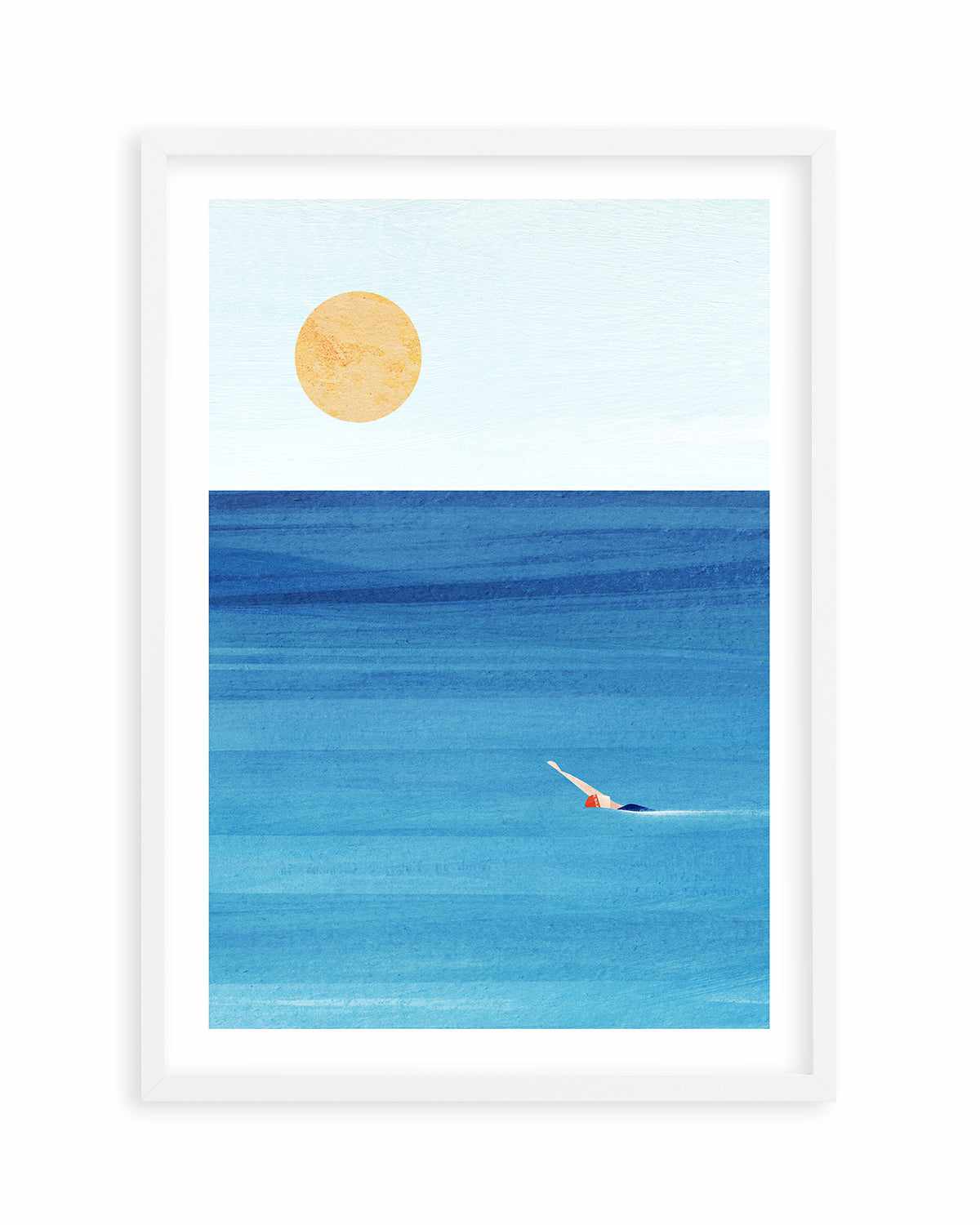 Sea Swim by Henry Rivers Art Print