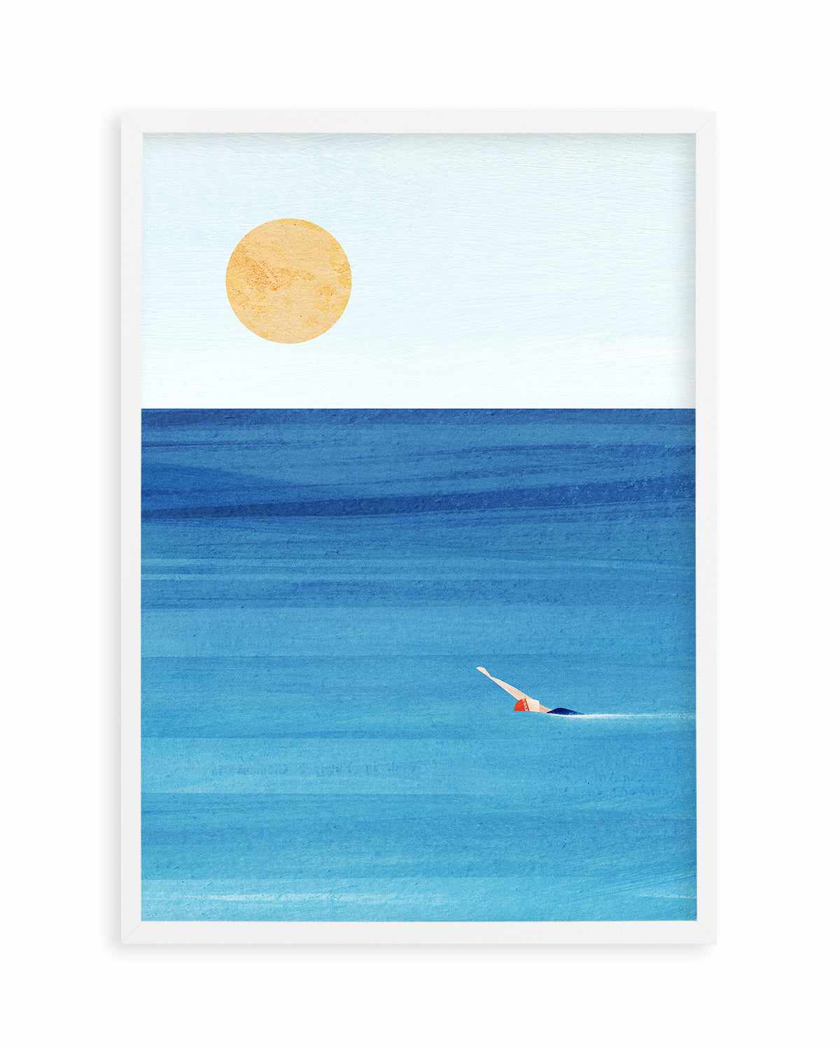 Sea Swim by Henry Rivers Art Print