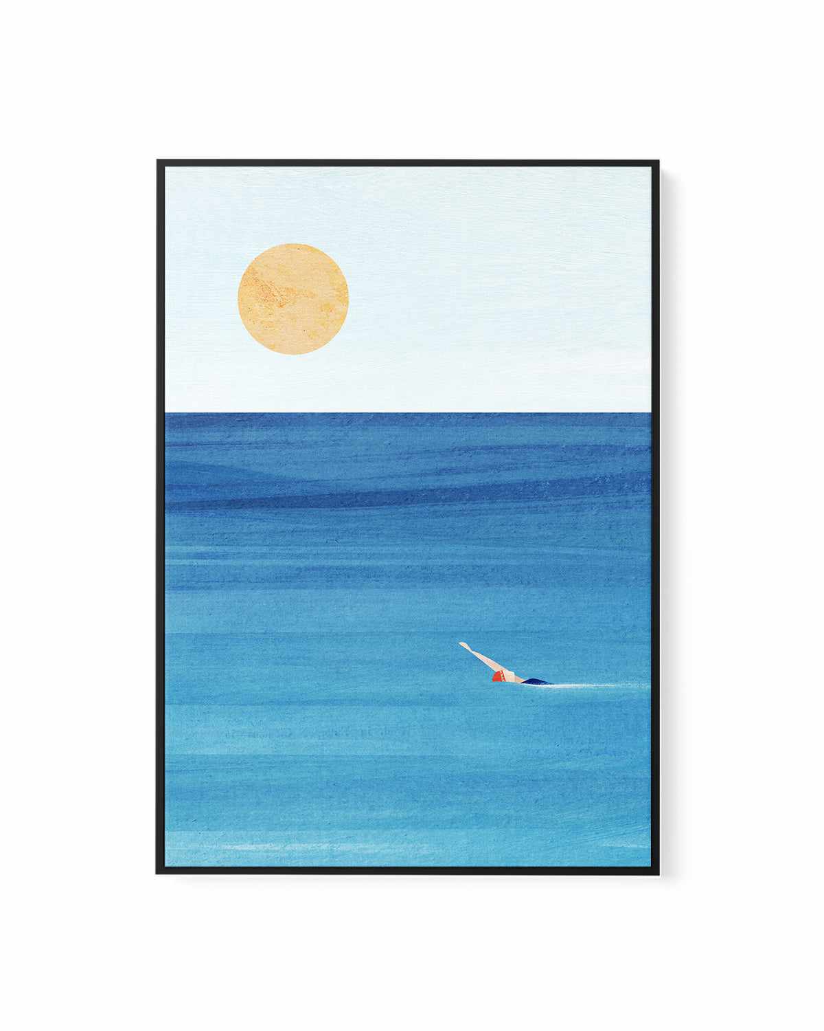 Sea Swim by Henry Rivers | Framed Canvas Art Print