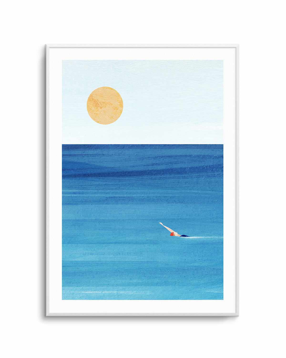 Sea Swim by Henry Rivers Art Print