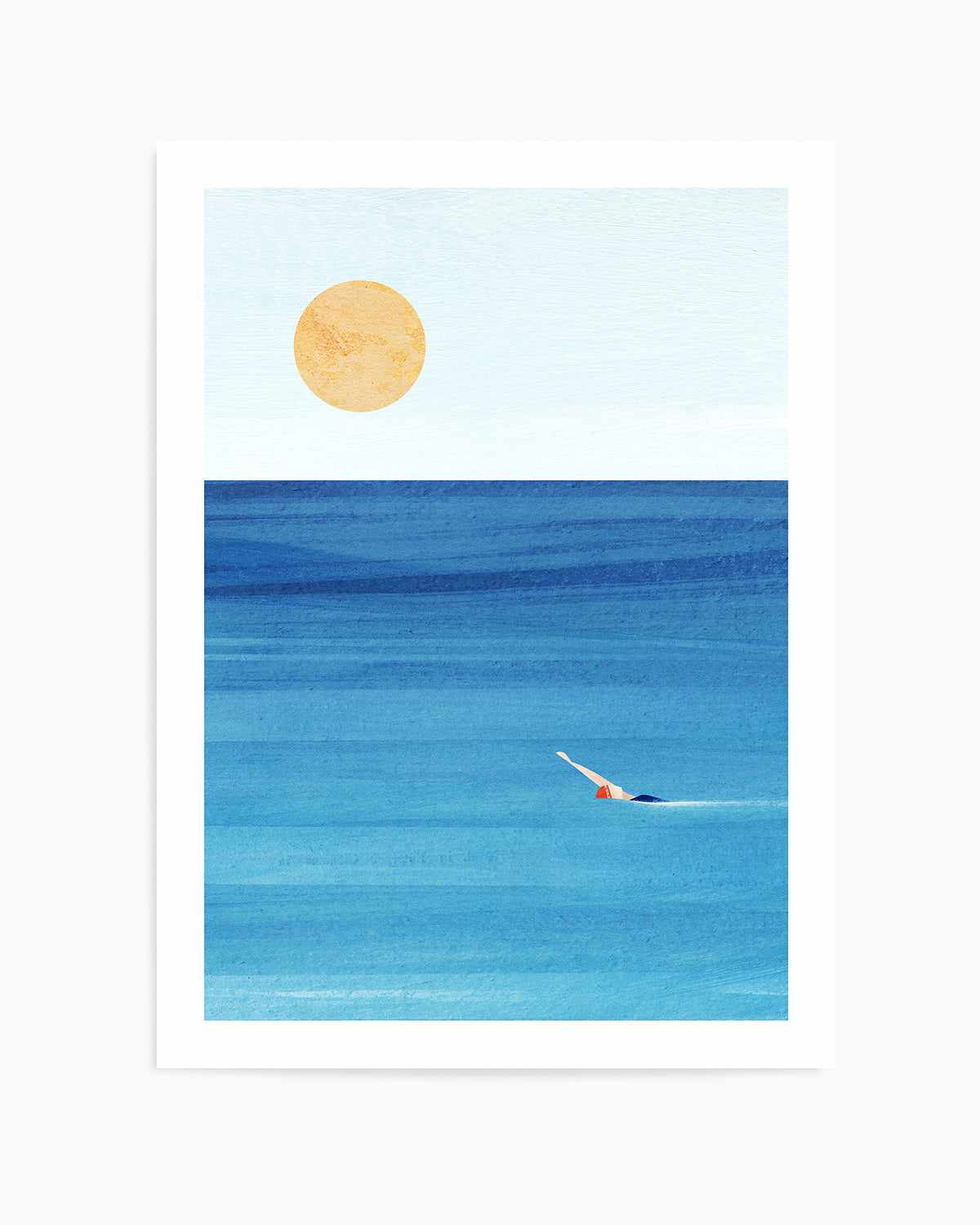 Sea Swim by Henry Rivers Art Print