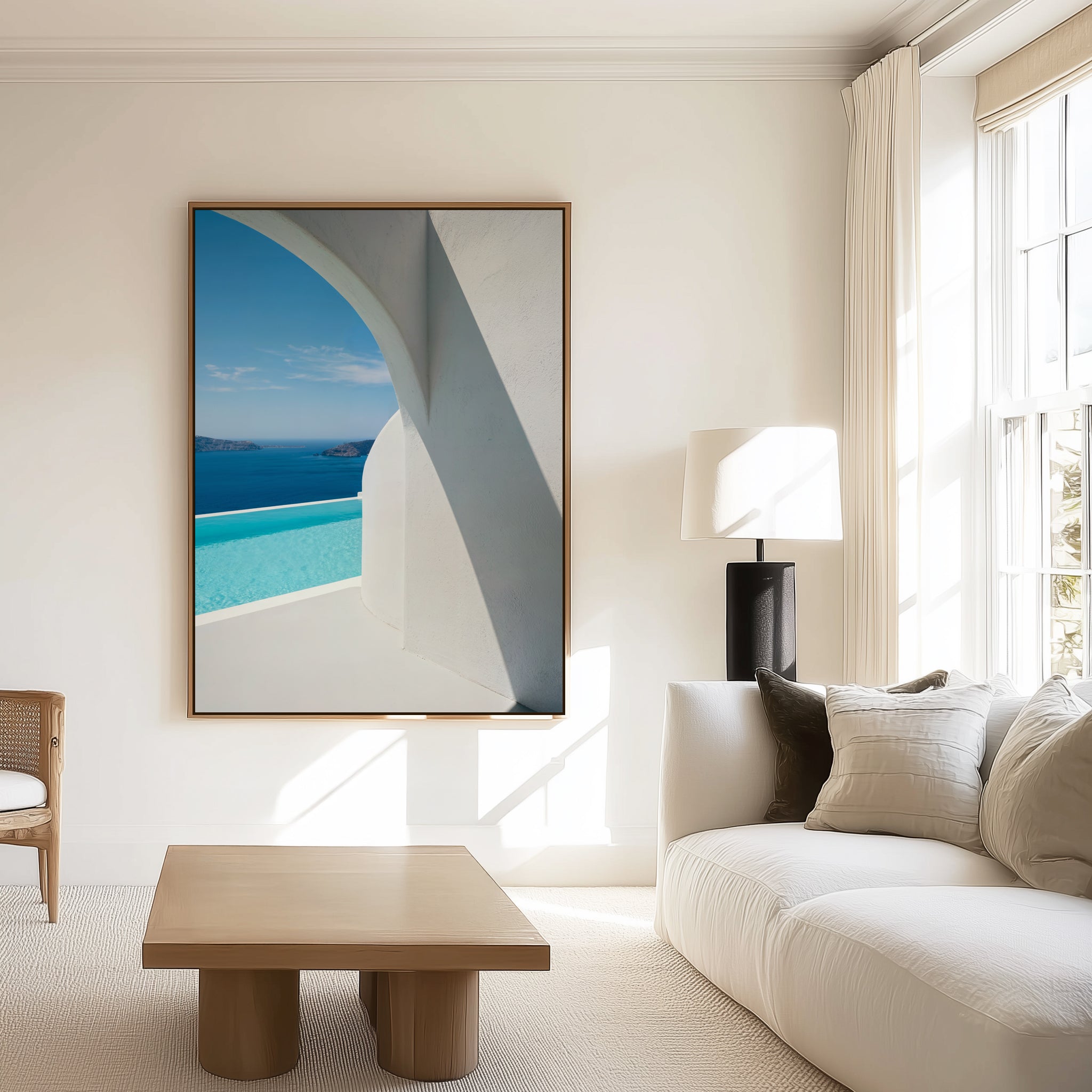 Sea & Stone | Framed Canvas Art Print