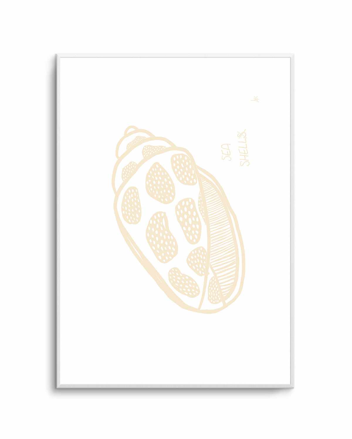 Sea shell Beige By Anne Korako | Art Print