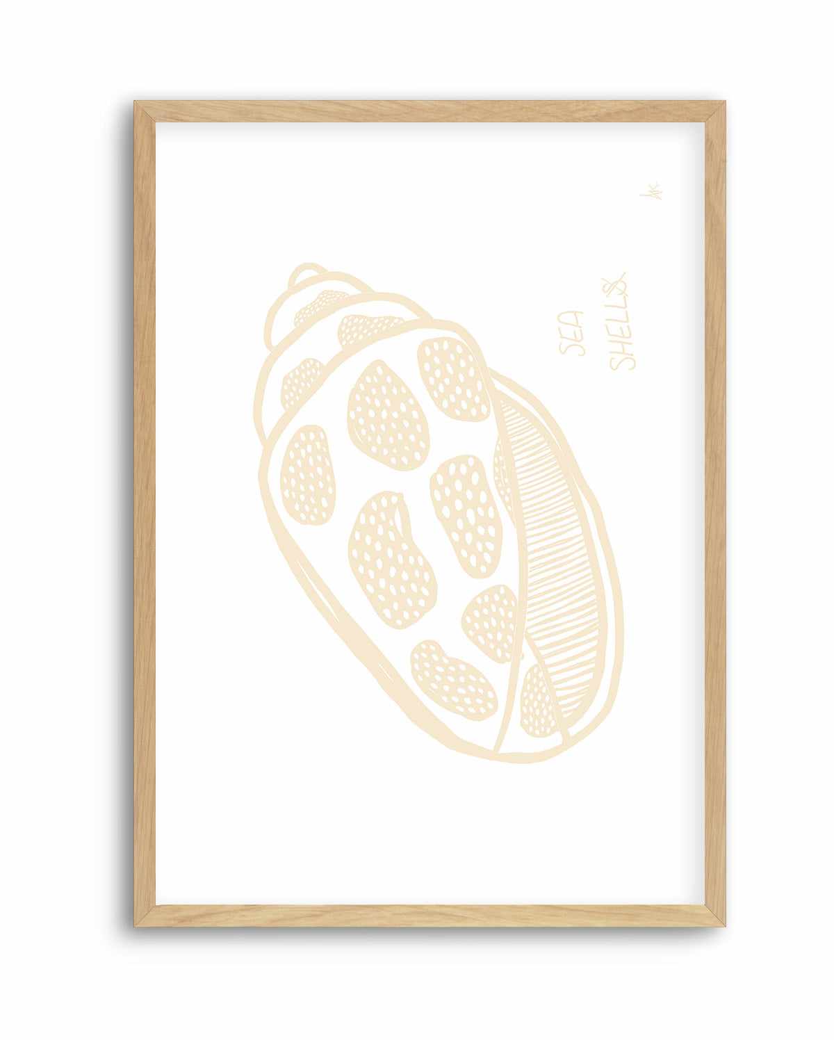 Sea shell Beige By Anne Korako | Art Print