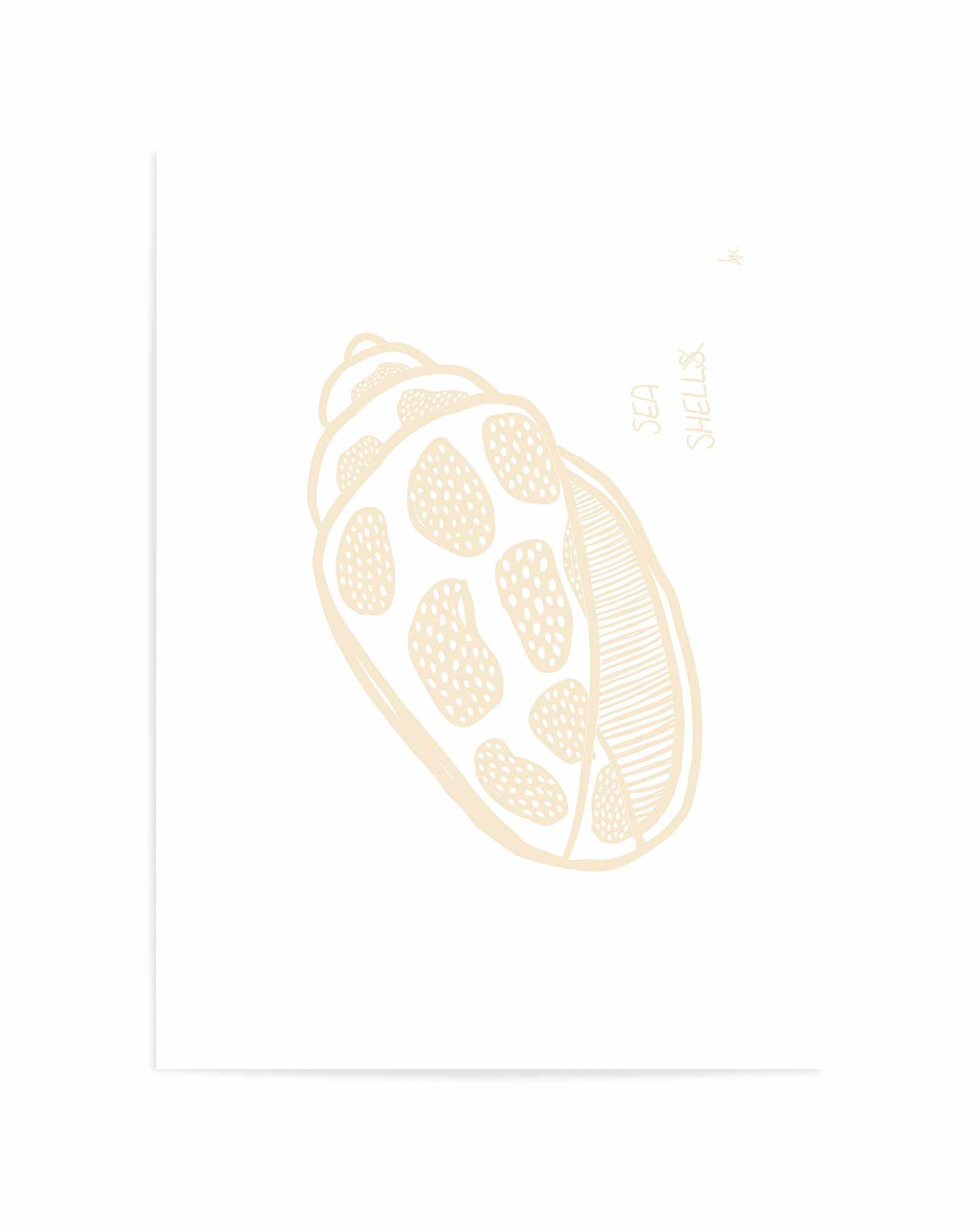 Sea shell Beige By Anne Korako | Art Print