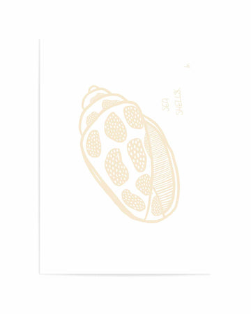 Sea shell Beige By Anne Korako | Art Print from Olive et Oriel where you can shop wallpaper and artworks online