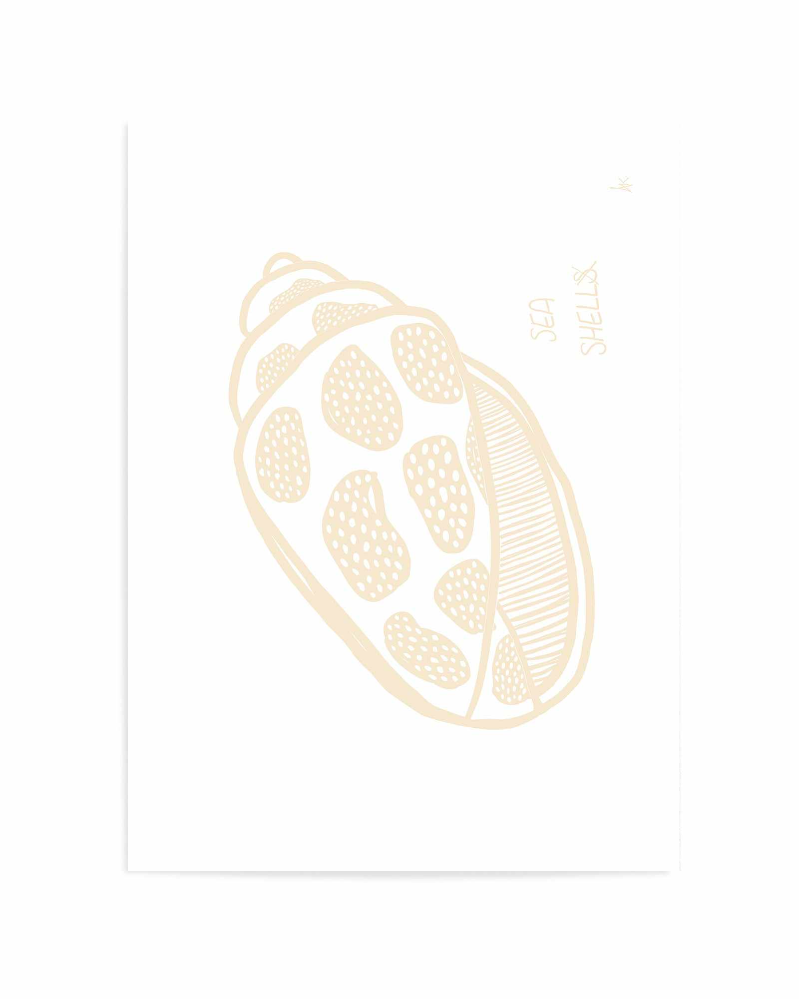 Sea shell Beige By Anne Korako | Art Print