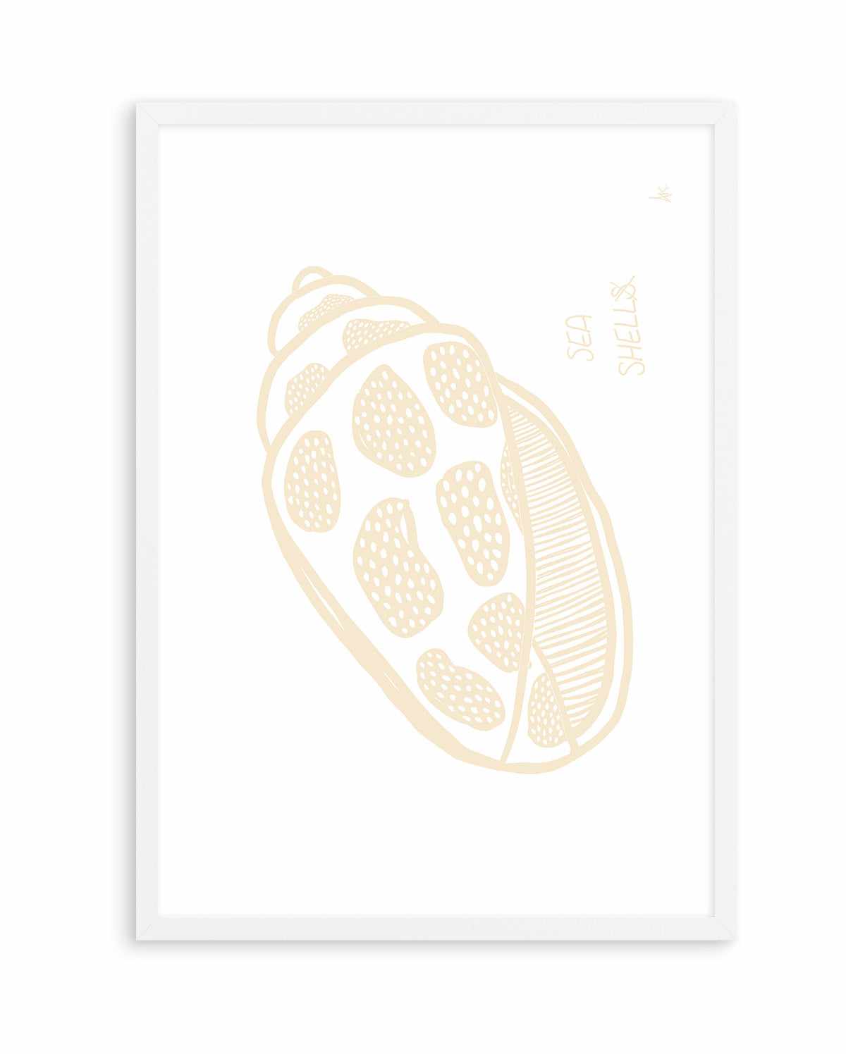 Sea shell Beige By Anne Korako | Art Print