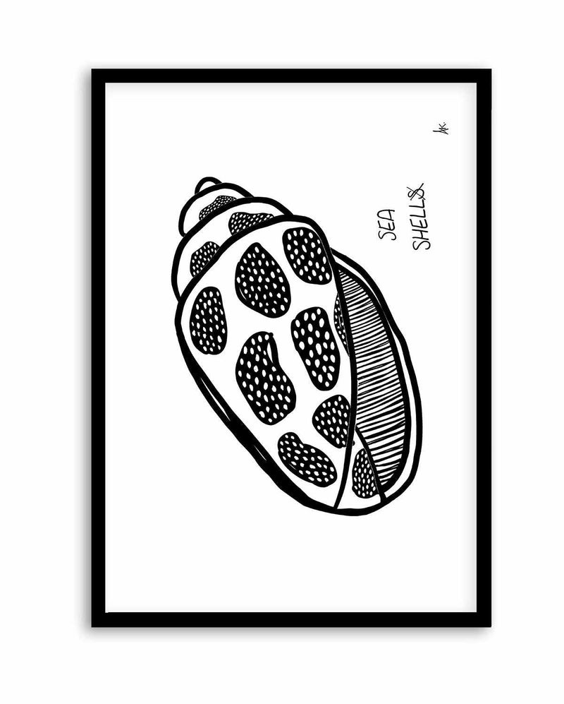 Sea Shell Black by Anne Korako | Art Print