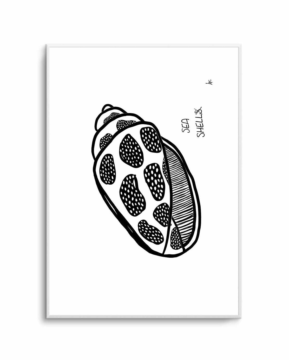 Sea Shell Black by Anne Korako | Art Print