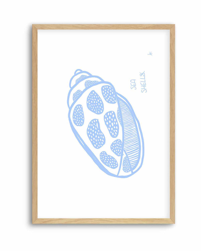 Sea Shell Soft Blue by Anne Korako | Art Print