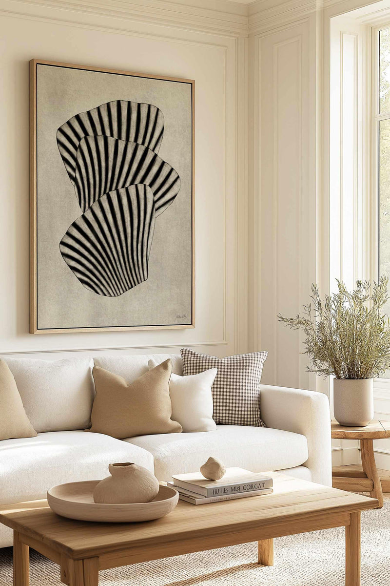 Sea Shells 01 by Julita Elbe | Framed Canvas Art Print from Olive et Oriel where you can shop wallpaper and artworks online