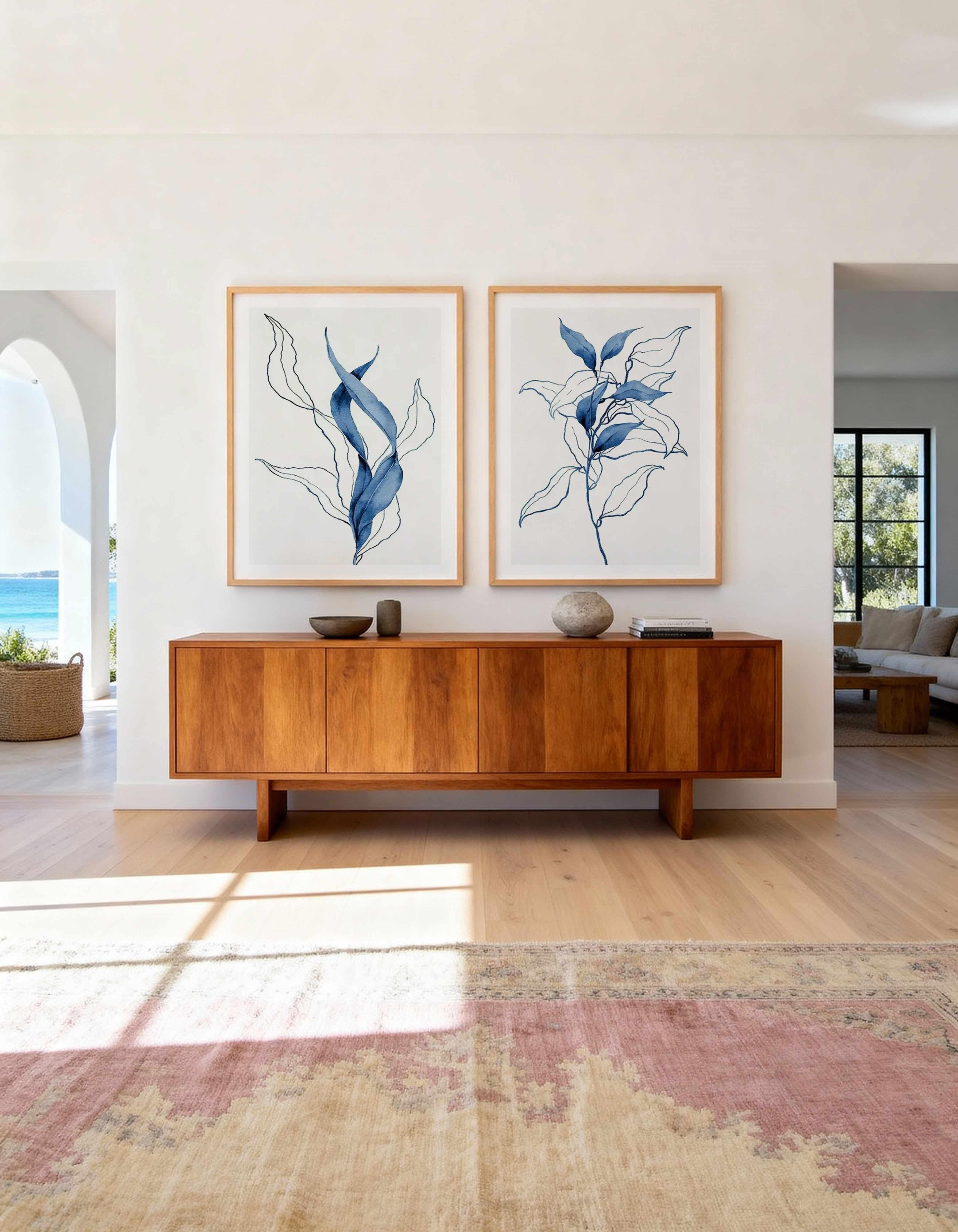 Sea Kelp Abstract I & II Art Print Set of 2 | Matching Wall Art from Olive et Oriel where you can shop wallpaper and artworks online