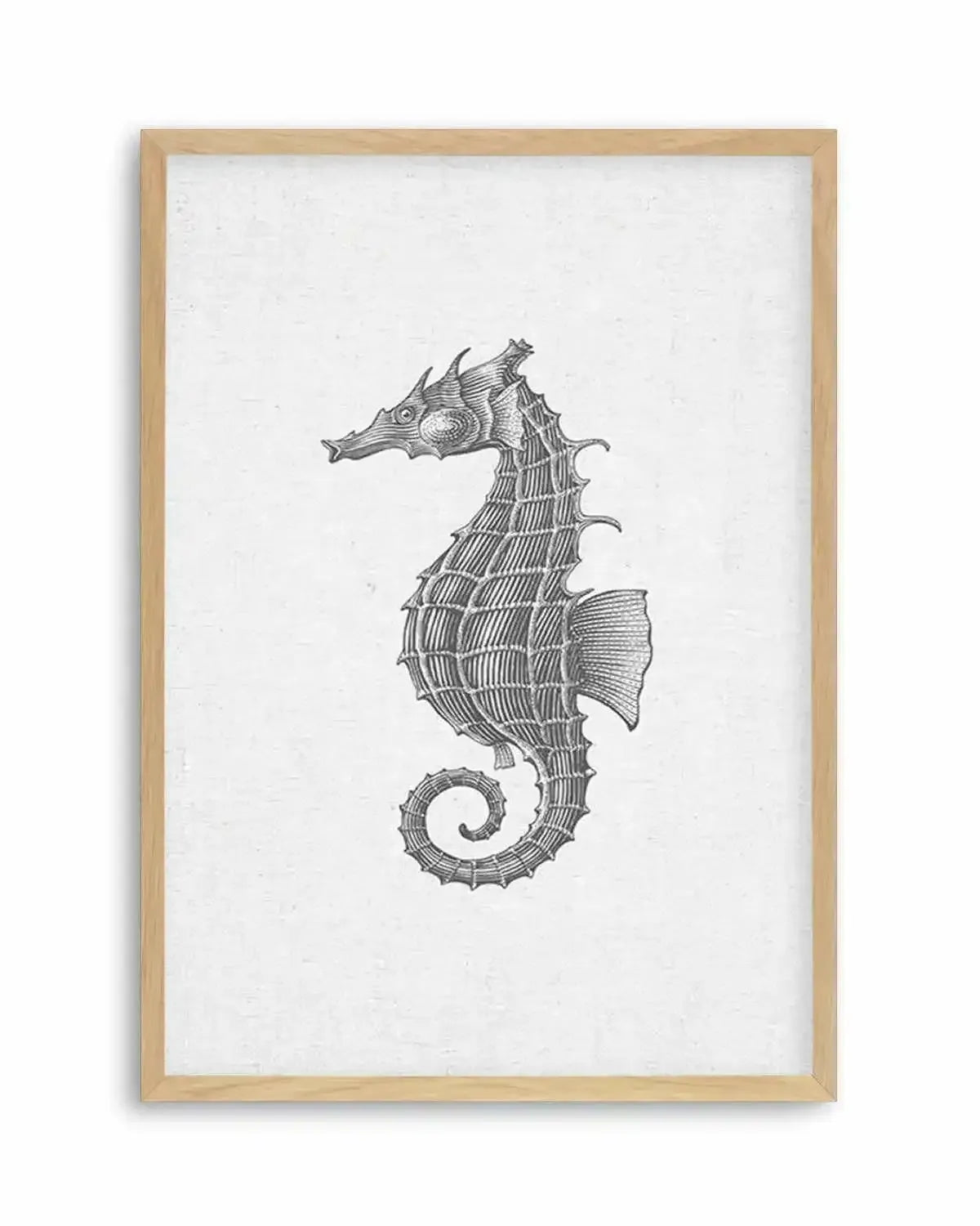 Seahorse on Linen Art Print from Olive et Oriel where you can shop wallpaper and artworks online