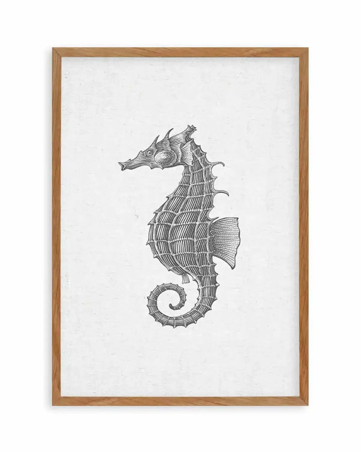 Seahorse on Linen Art Print from Olive et Oriel where you can shop wallpaper and artworks online