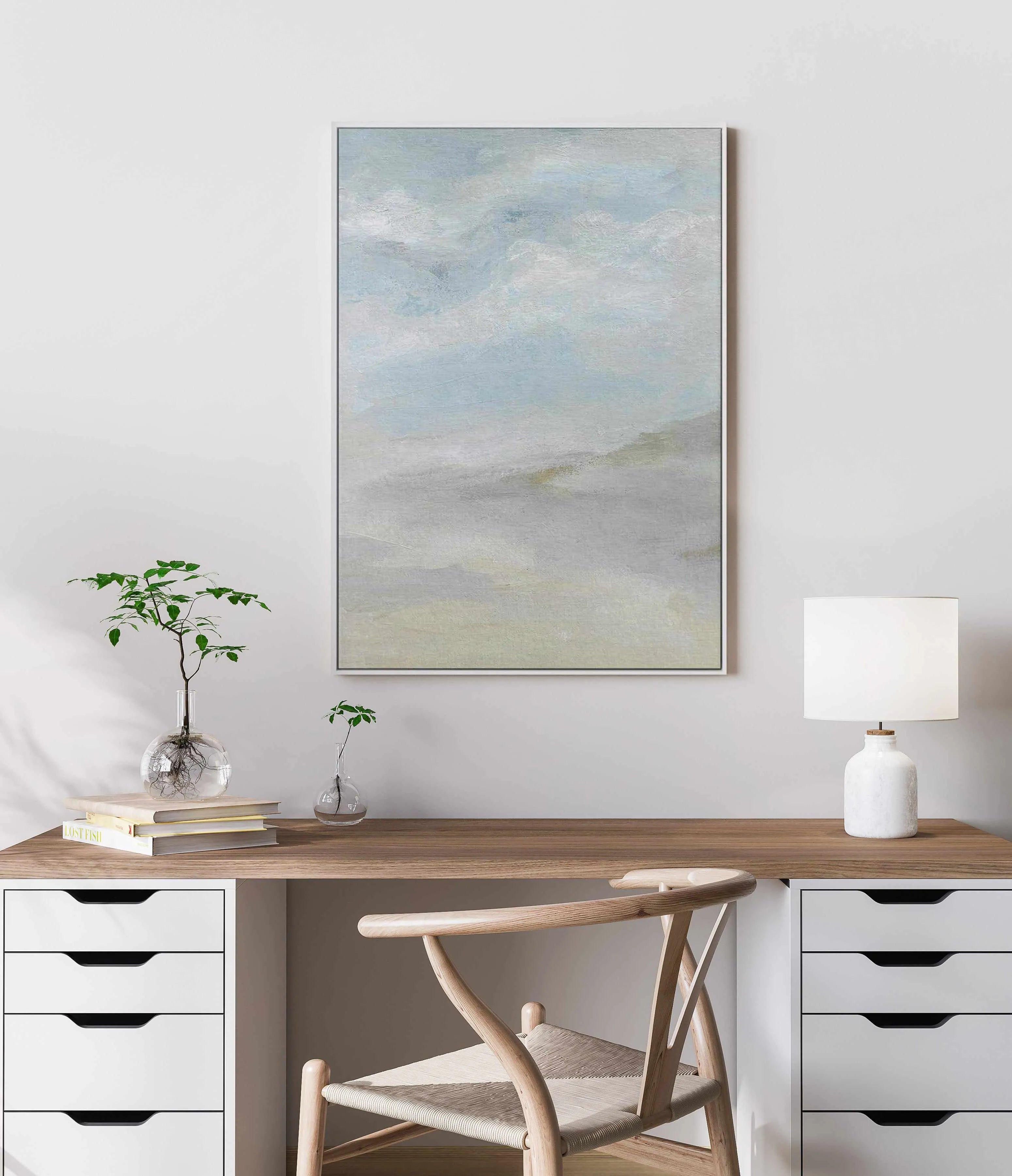 Seascape Abstract by Josephine Wianto | Framed Canvas Art Print from Olive et Oriel where you can shop wallpaper and artworks online