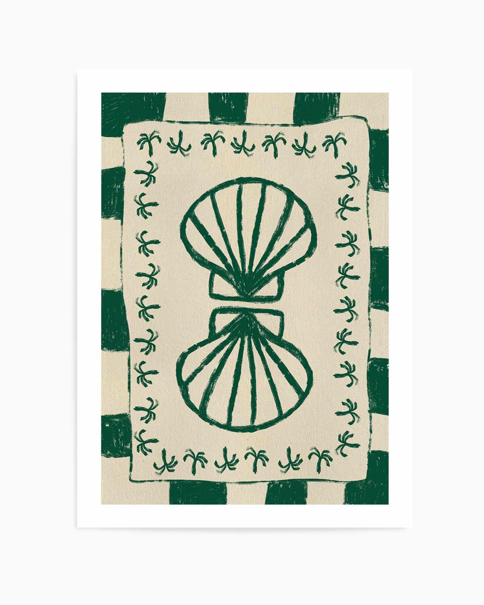 Seashell Symphony by Shatha Al Dafai | Art Print from Olive et Oriel where you can shop wallpaper and artworks online