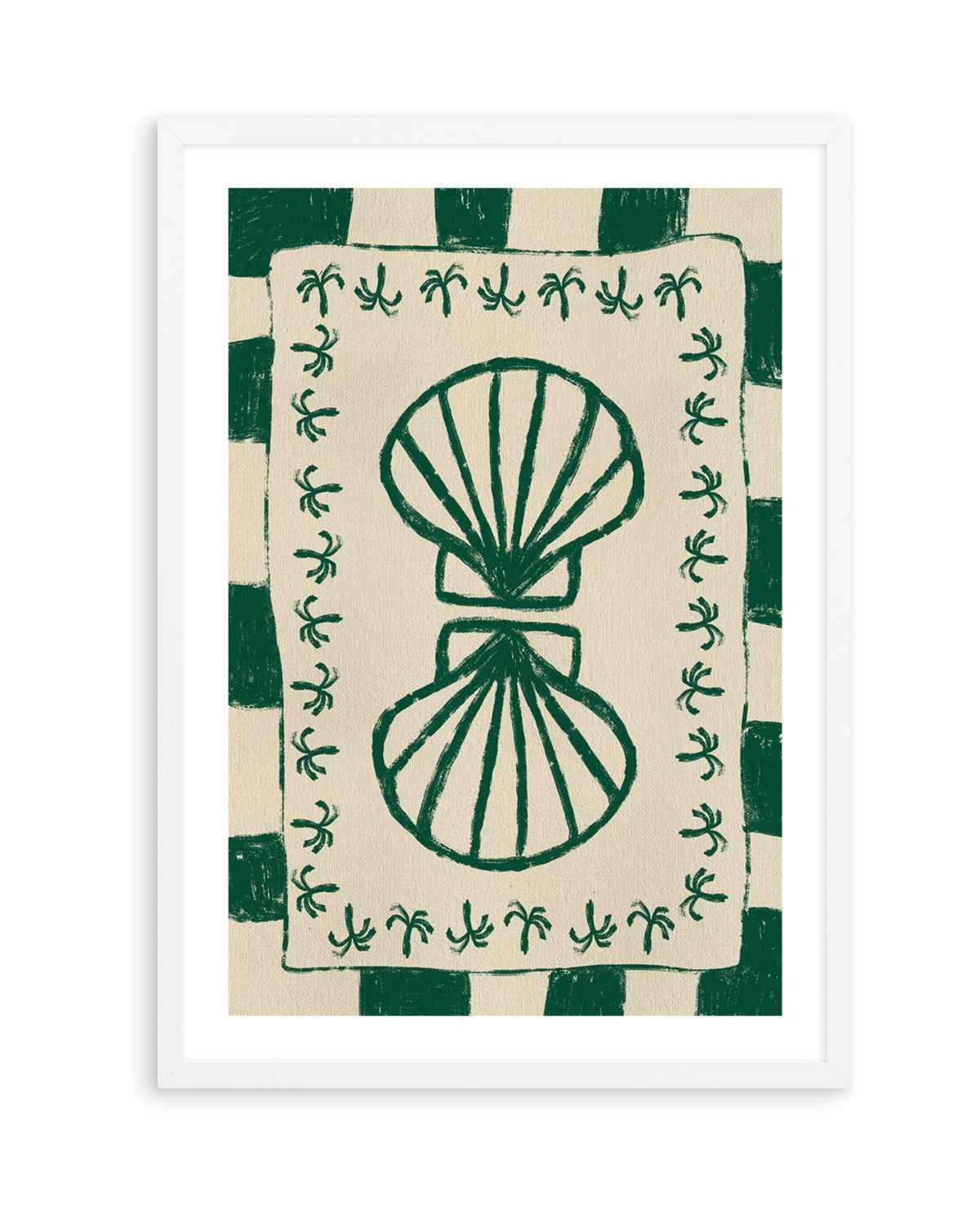 Seashell Symphony by Shatha Al Dafai | Art Print from Olive et Oriel where you can shop wallpaper and artworks online