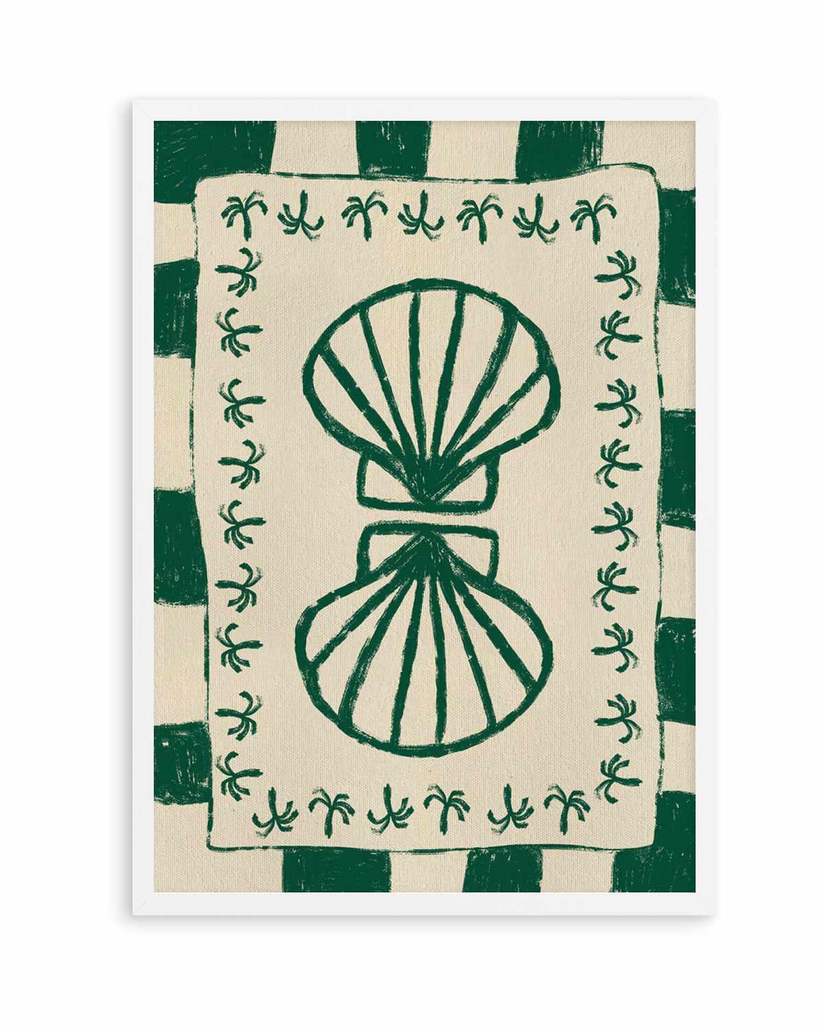 Seashell Symphony by Shatha Al Dafai | Art Print from Olive et Oriel where you can shop wallpaper and artworks online