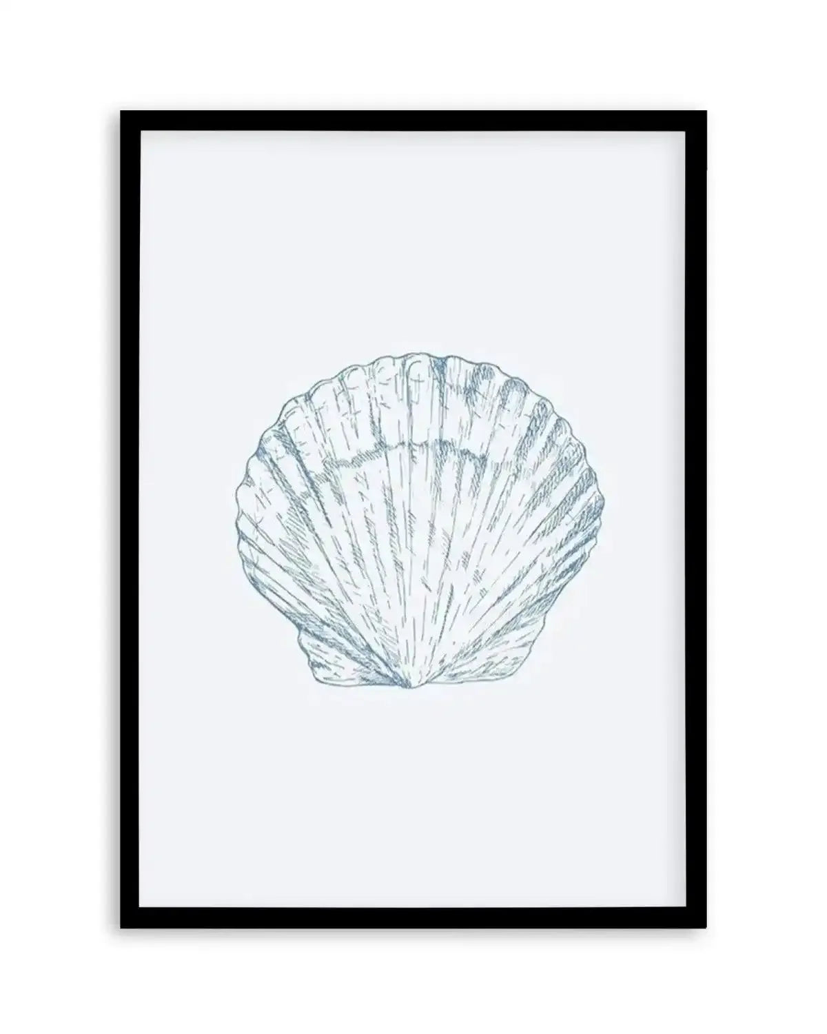 Seashell | Bay Scallop Art Print from Olive et Oriel where you can shop wallpaper and artworks online
