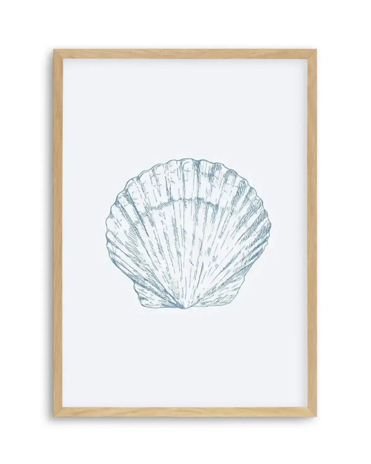 Seashell | Bay Scallop Art Print from Olive et Oriel where you can shop wallpaper and artworks online