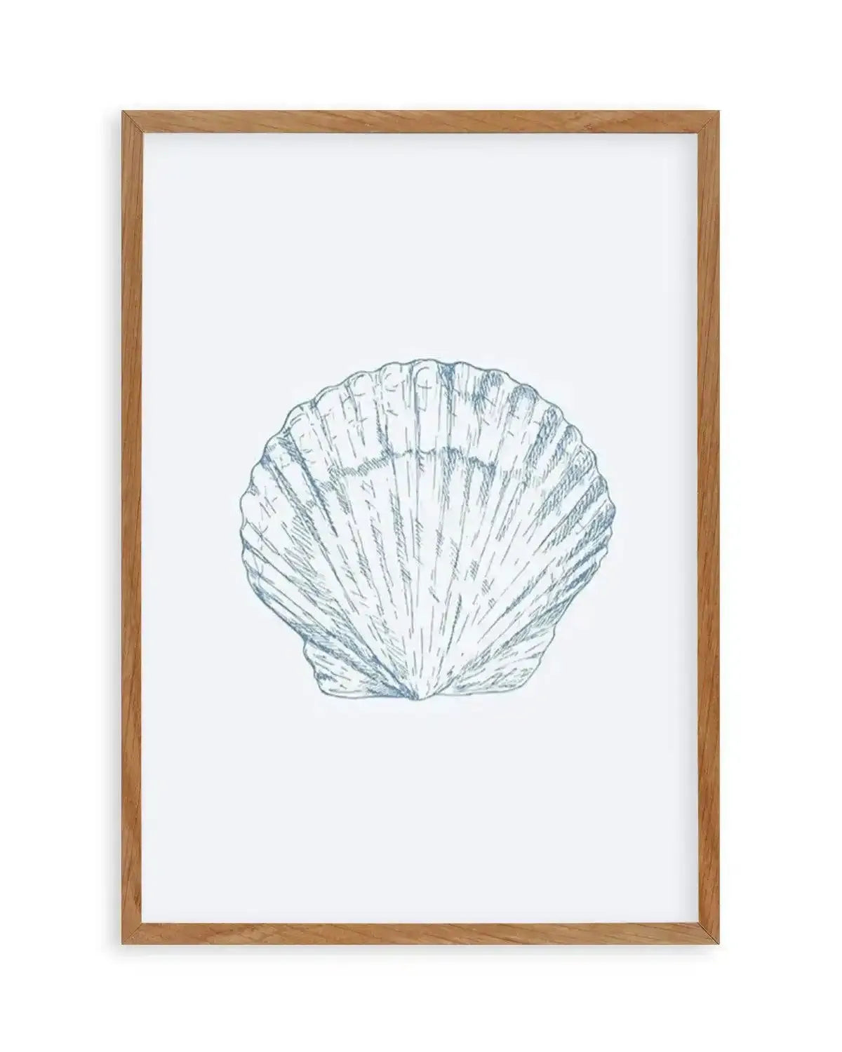 Seashell | Bay Scallop Art Print from Olive et Oriel where you can shop wallpaper and artworks online
