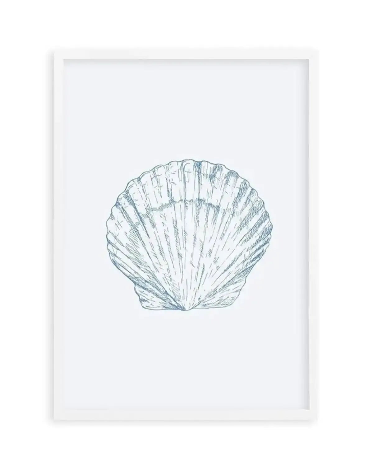 Seashell | Bay Scallop Art Print from Olive et Oriel where you can shop wallpaper and artworks online