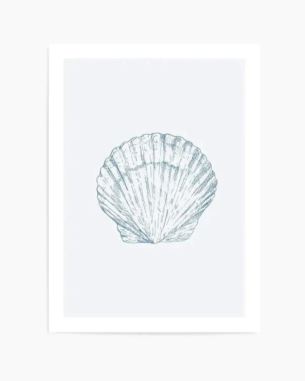 Seashell | Bay Scallop Art Print from Olive et Oriel where you can shop wallpaper and artworks online