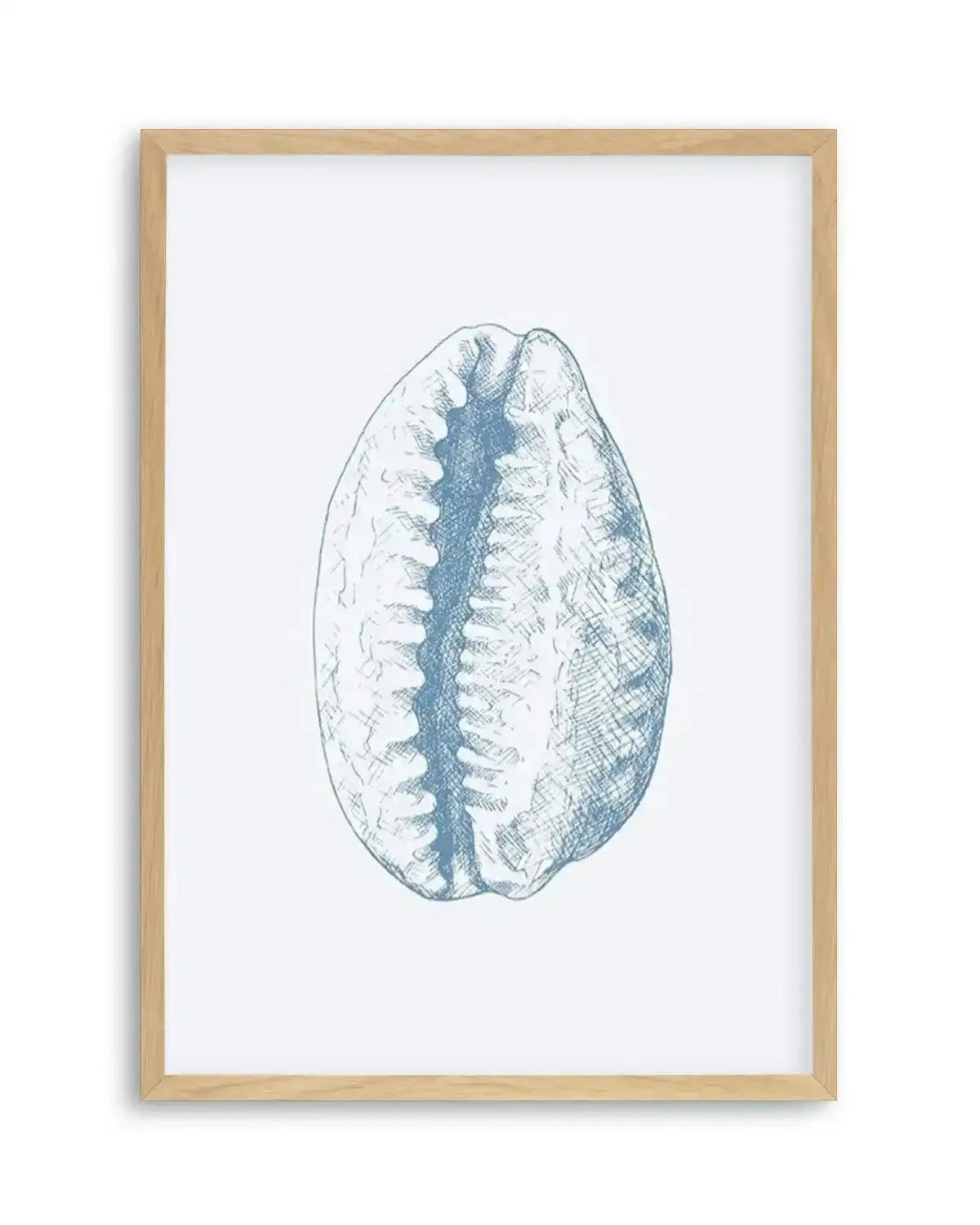 Seashell | Tiger Cowrie Art Print from Olive et Oriel where you can shop wallpaper and artworks online