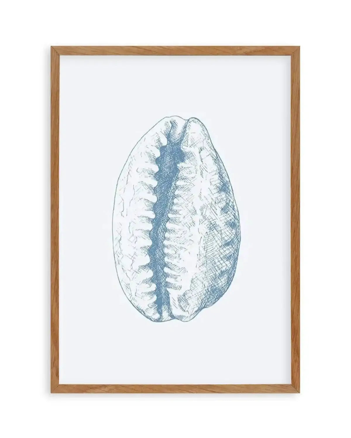 Seashell | Tiger Cowrie Art Print from Olive et Oriel where you can shop wallpaper and artworks online