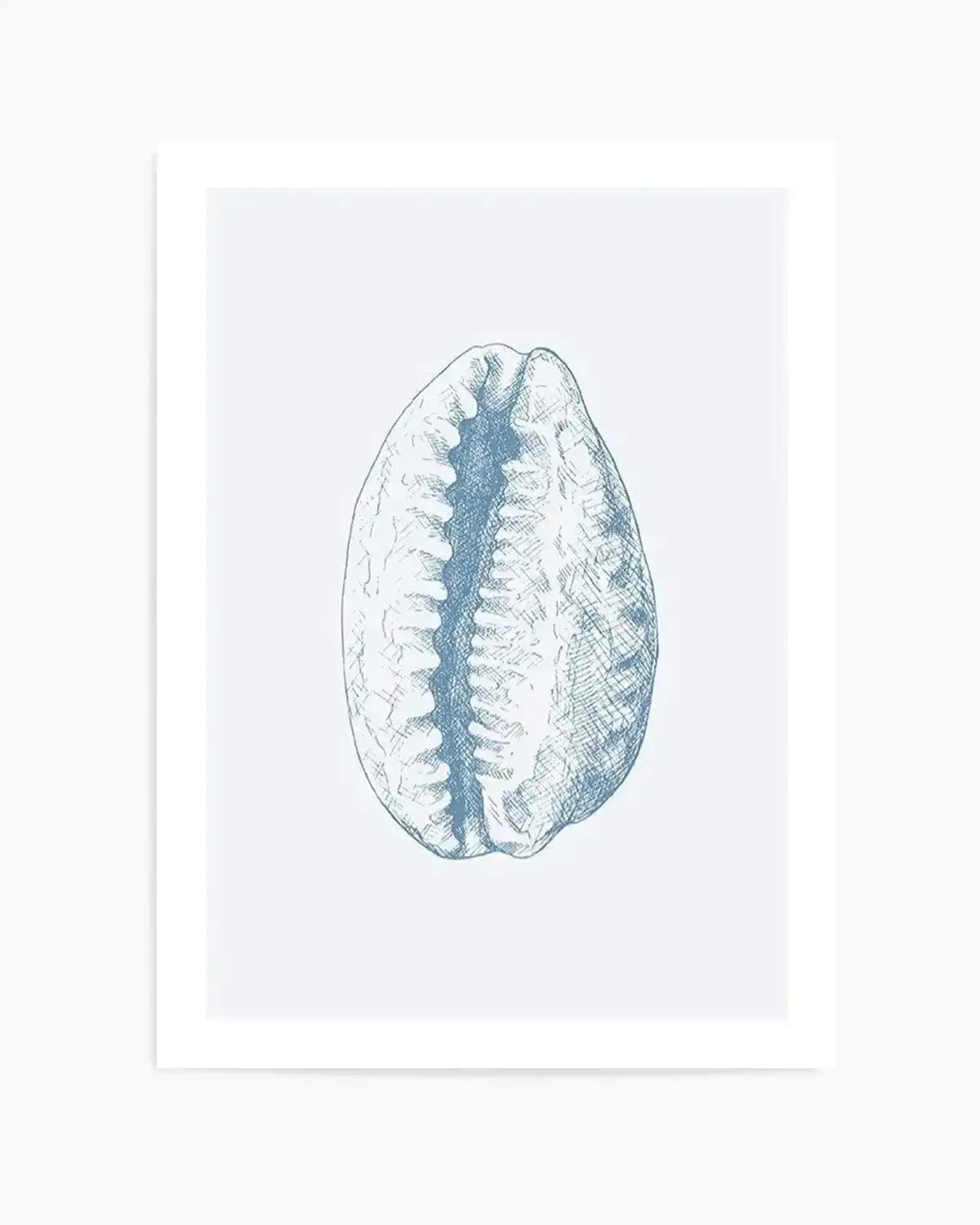 Seashell | Tiger Cowrie Art Print from Olive et Oriel where you can shop wallpaper and artworks online