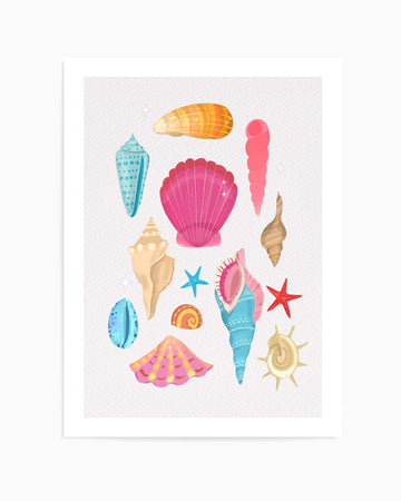 Seashells By Petra Lizde | Art Print from Olive et Oriel where you can shop wallpaper and artworks online