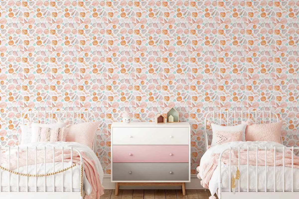Seashells Wallpaper-Wallpaper-Buy Kids Removable Wallpaper Online Our Custom Made Children√¢‚Ç¨‚Ñ¢s Wallpapers Are A Fun Way To Decorate And Enhance Boys Bedroom Decor And Girls Bedrooms They Are An Amazing Addition To Your Kids Bedroom Walls Our Collection of Kids Wallpaper Is Sure To Transform Your Kids Rooms Interior Style From Pink Wallpaper To Dinosaur Wallpaper Even Marble Wallpapers For Teen Boys Shop Peel And Stick Wallpaper Online Today With Olive et Oriel