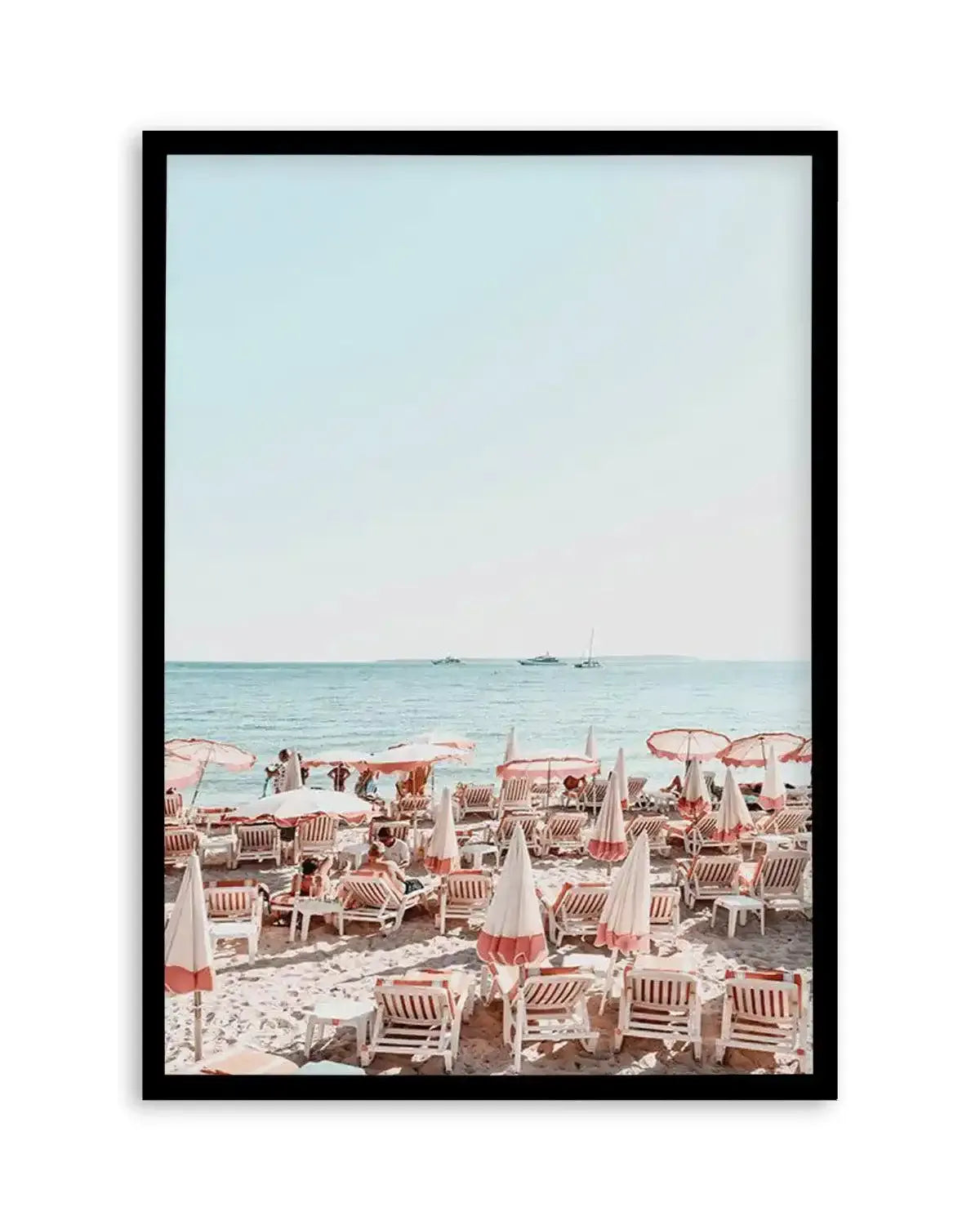 Seaside Antibes Art Print from Olive et Oriel where you can shop wallpaper and artworks online