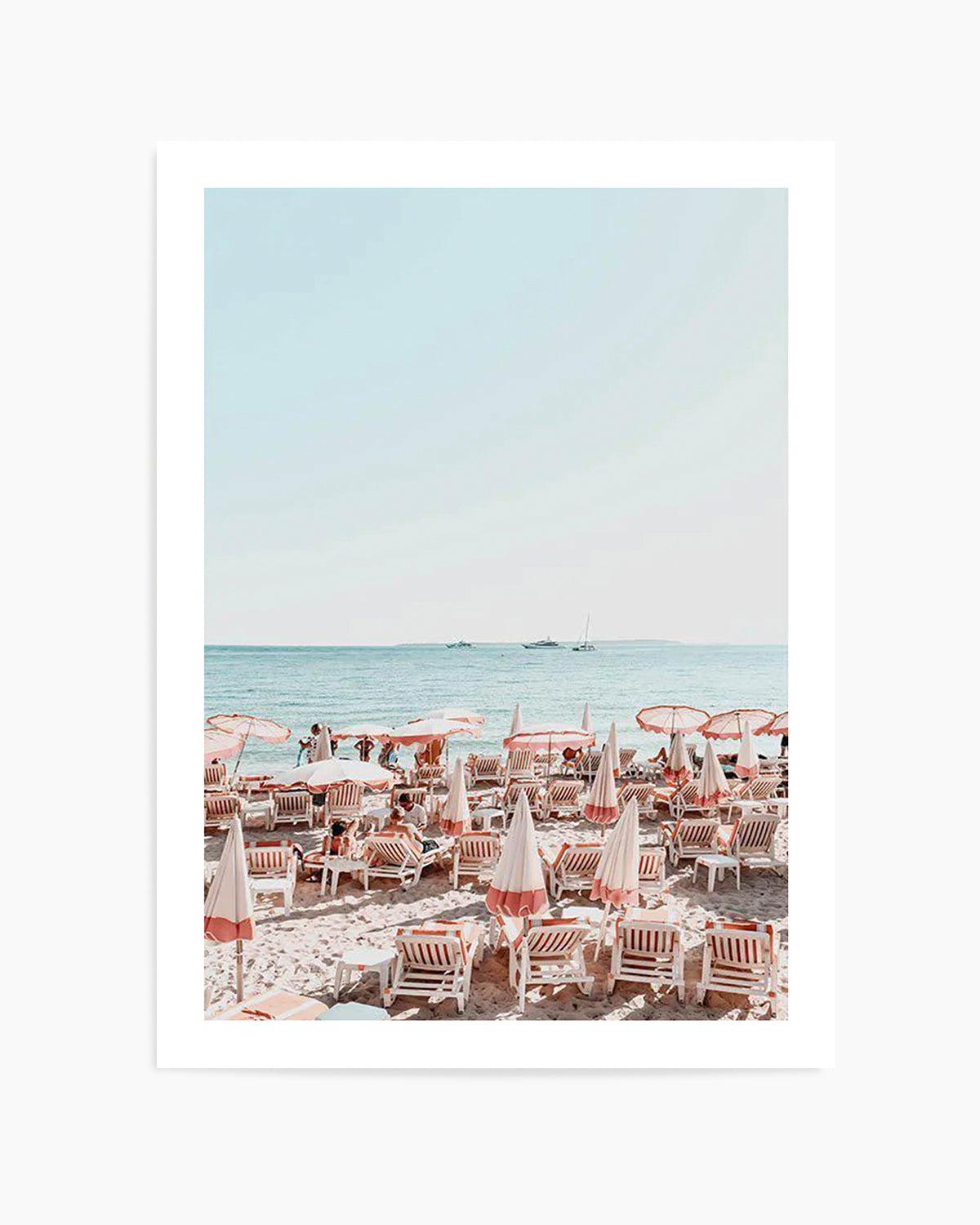 Seaside Antibes Art Print