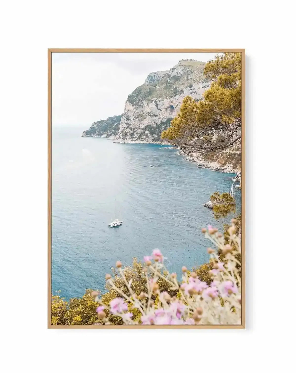 Seaside Bliss, Capri | Framed Canvas Art Print from Olive et Oriel where you can shop wallpaper and artworks online