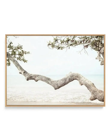 Seaside Bliss II | Framed Canvas Art Print green coastal art print