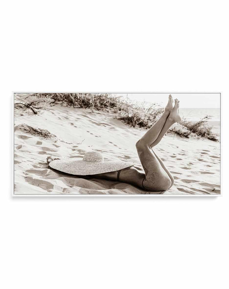 Seaside Bliss III | Panoramic Canvas Art Print from Olive et Oriel where you can shop wallpaper and artworks online