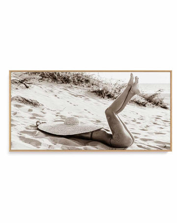 Seaside Bliss III | Panoramic Canvas Art Print from Olive et Oriel where you can shop wallpaper and artworks online