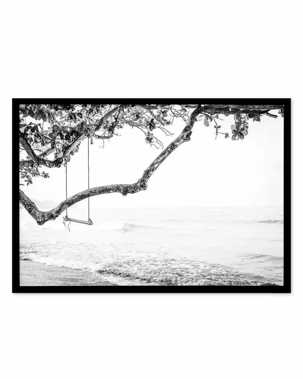 Seaside Bliss | B&W Art Print from Olive et Oriel where you can shop wallpaper and artworks online