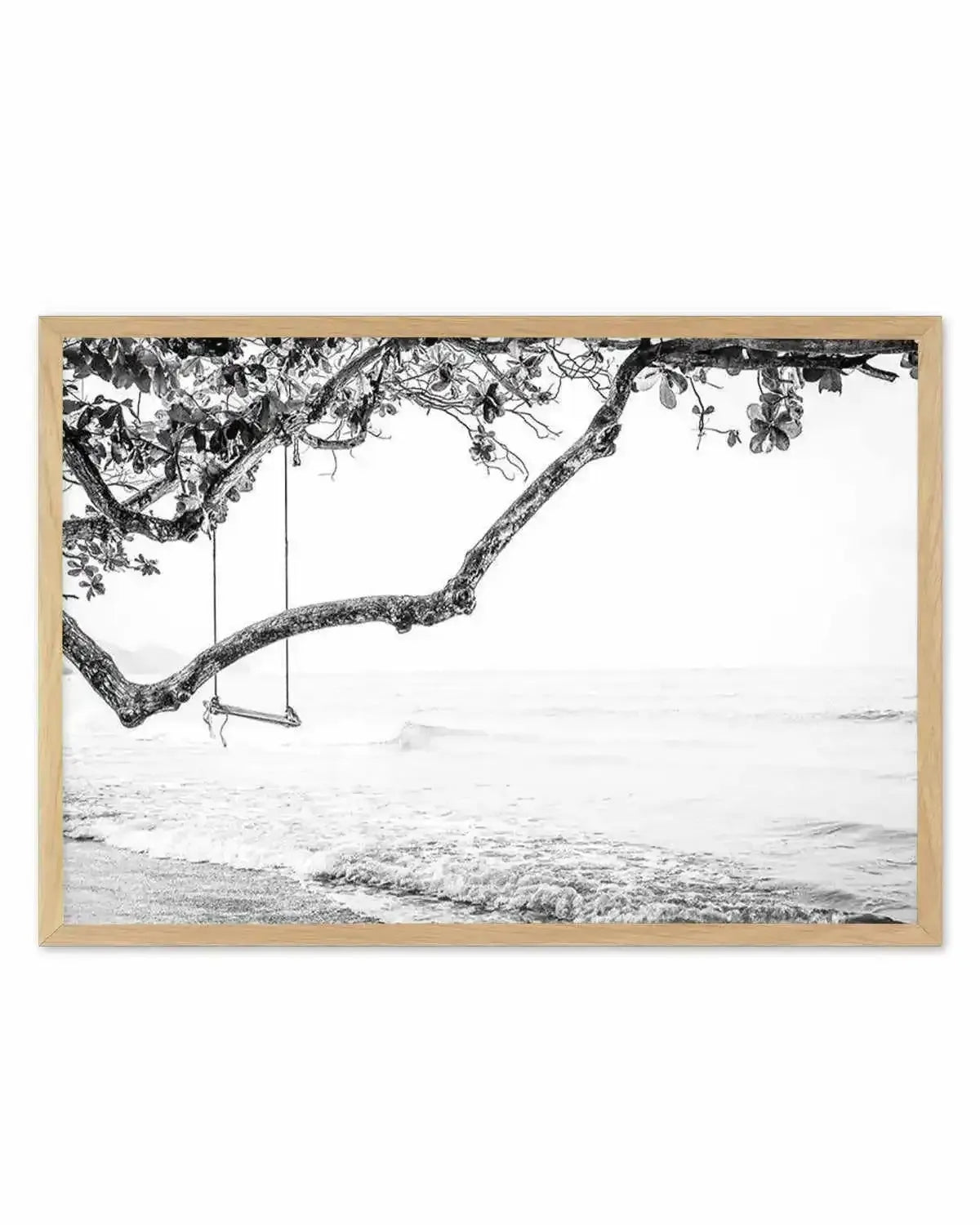 Seaside Bliss | B&W Art Print from Olive et Oriel where you can shop wallpaper and artworks online