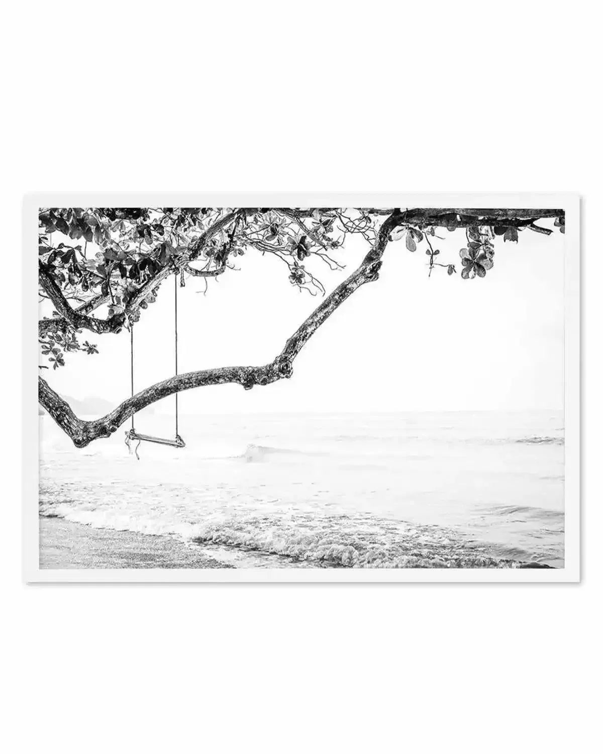 Seaside Bliss | B&W Art Print from Olive et Oriel where you can shop wallpaper and artworks online