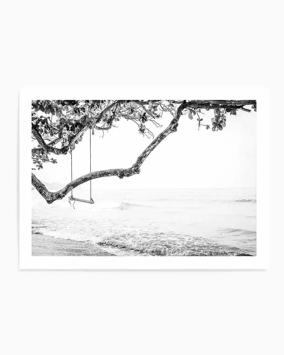 Seaside Bliss | B&W Art Print from Olive et Oriel where you can shop wallpaper and artworks online