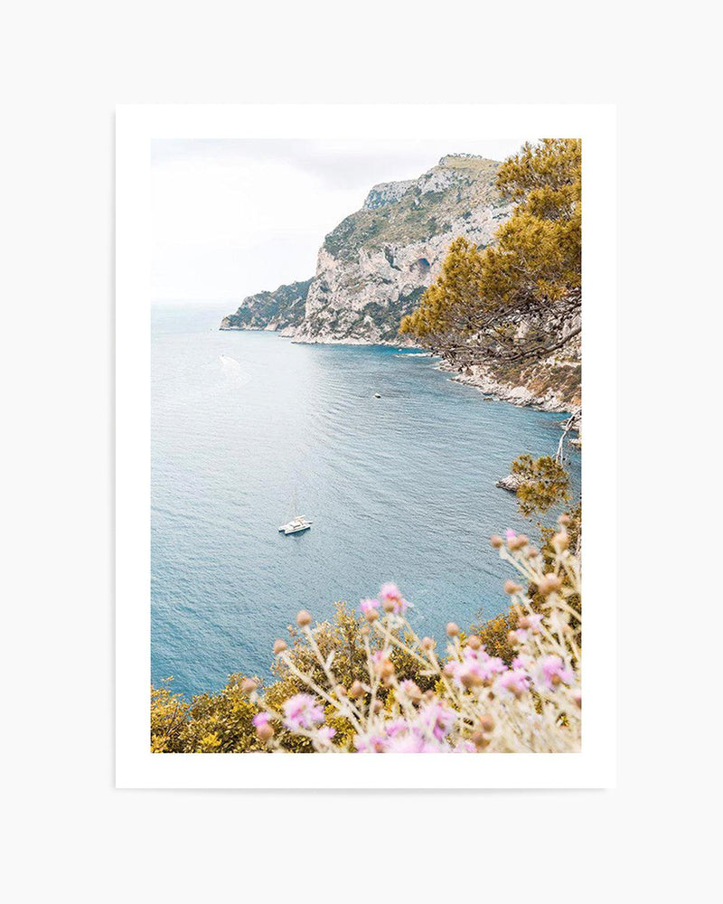 Seaside Bliss, Capri Art Print